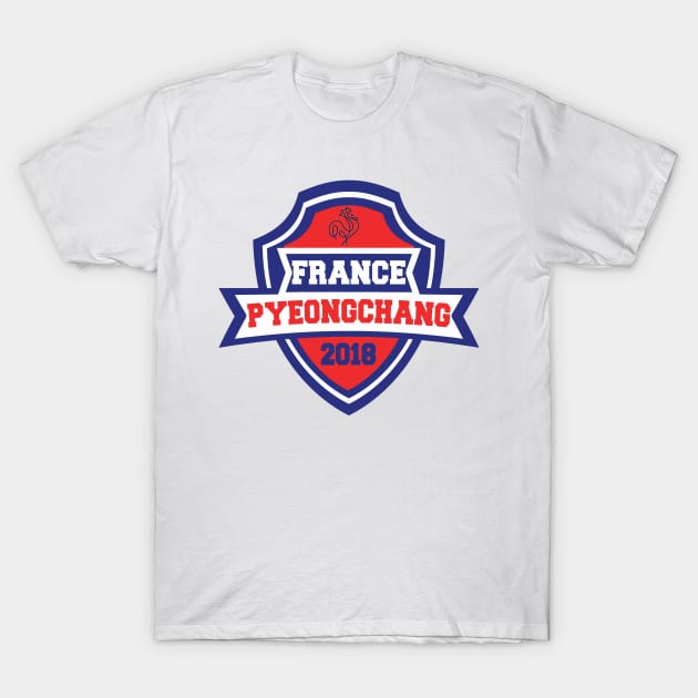 Team France Pyeongchang 2018 T-Shirt by OffesniveLine